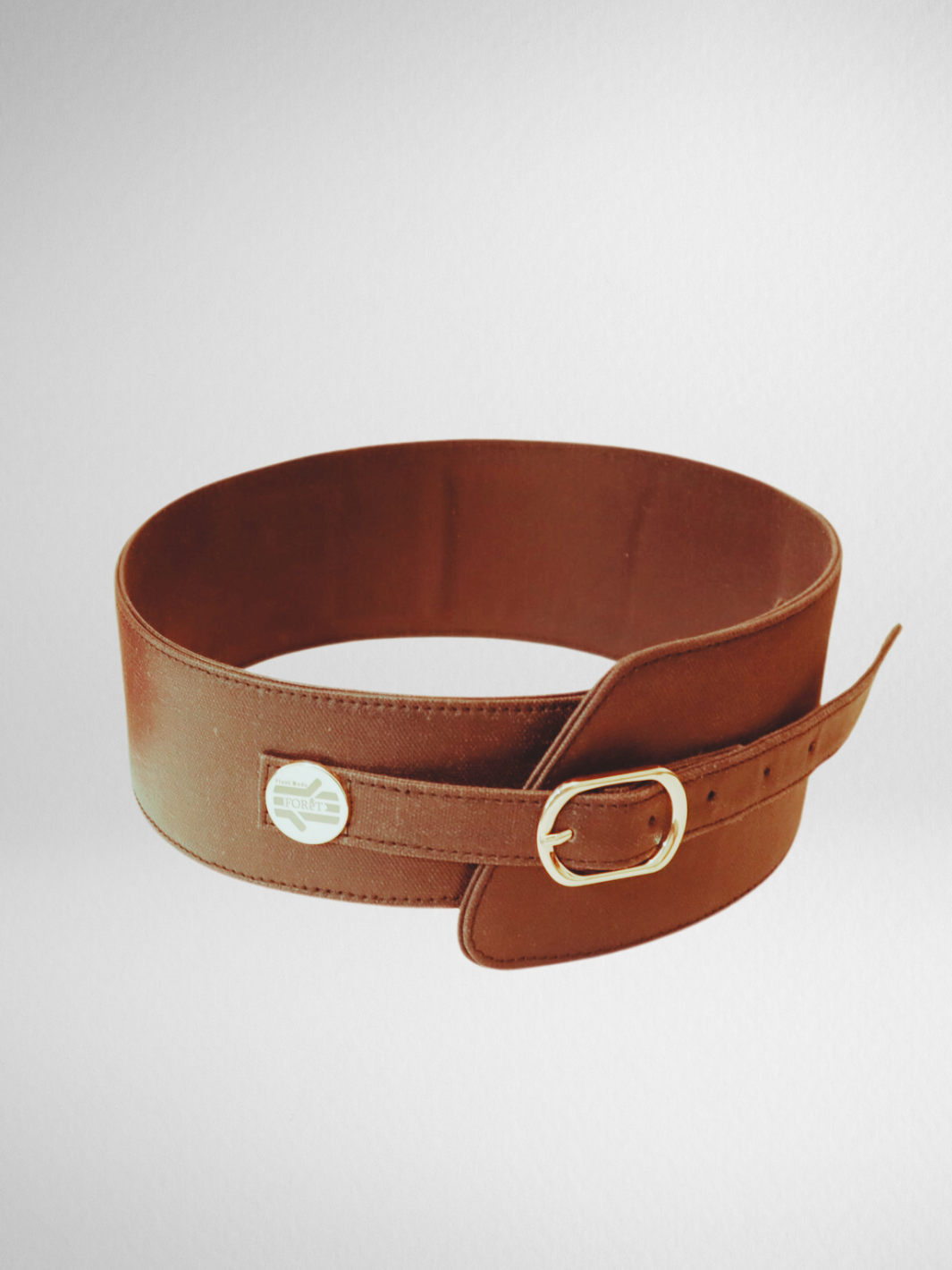 FOReT Obi Black Plant Leather Belt